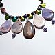  Blue-winged dove of agate and Jasper. Necklace. Good fairies. Online shopping on My Livemaster.  Фото №2