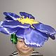 Headdress ' Violet', Carnival Hats, Moscow,  Фото №1