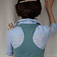Order Women's vest knit button-down 'Bokserka'. CUTE-KNIT by Nata Onipchenko. Livemaster. . Vests Фото №3
