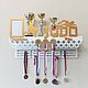 Order Medallion with a 90cm shelf and 2 rows for medals. butikpodarkovv. Livemaster. . Sports souvenirs Фото №3