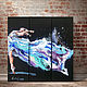 Oil painting of a ballerina on canvas, a three-part painting, Pictures, Moscow,  Фото №1