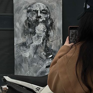 Картины и панно ручной работы. Ярмарка Мастеров - ручная работа Картина в стиле абстракция. Handmade.