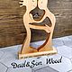 Статэтка " Поддержка". Именные сувениры. Dad&Son Wood. Ярмарка Мастеров.  Фото №4