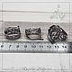 Order Basis for earrings ' Agata '(15 x 20) silvering, Russia. Russkaya filigran - furnitura. Livemaster. . Blanks for jewelry Фото №3