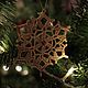 Snowflake crocheted brown liver 9 cm. Christmas decorations. BarminaStudio (Marina)/Crochet (barmar). My Livemaster. Фото №4