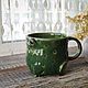 Tazas y tazas: Taza rana, sapo. Mugs and cups. alisbelldoll (alisbell). Интернет-магазин Ярмарка Мастеров.  Фото №2