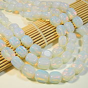 Материалы для творчества handmade. Livemaster - original item Opalite beads (opal imitation). 19 cm. Handmade.