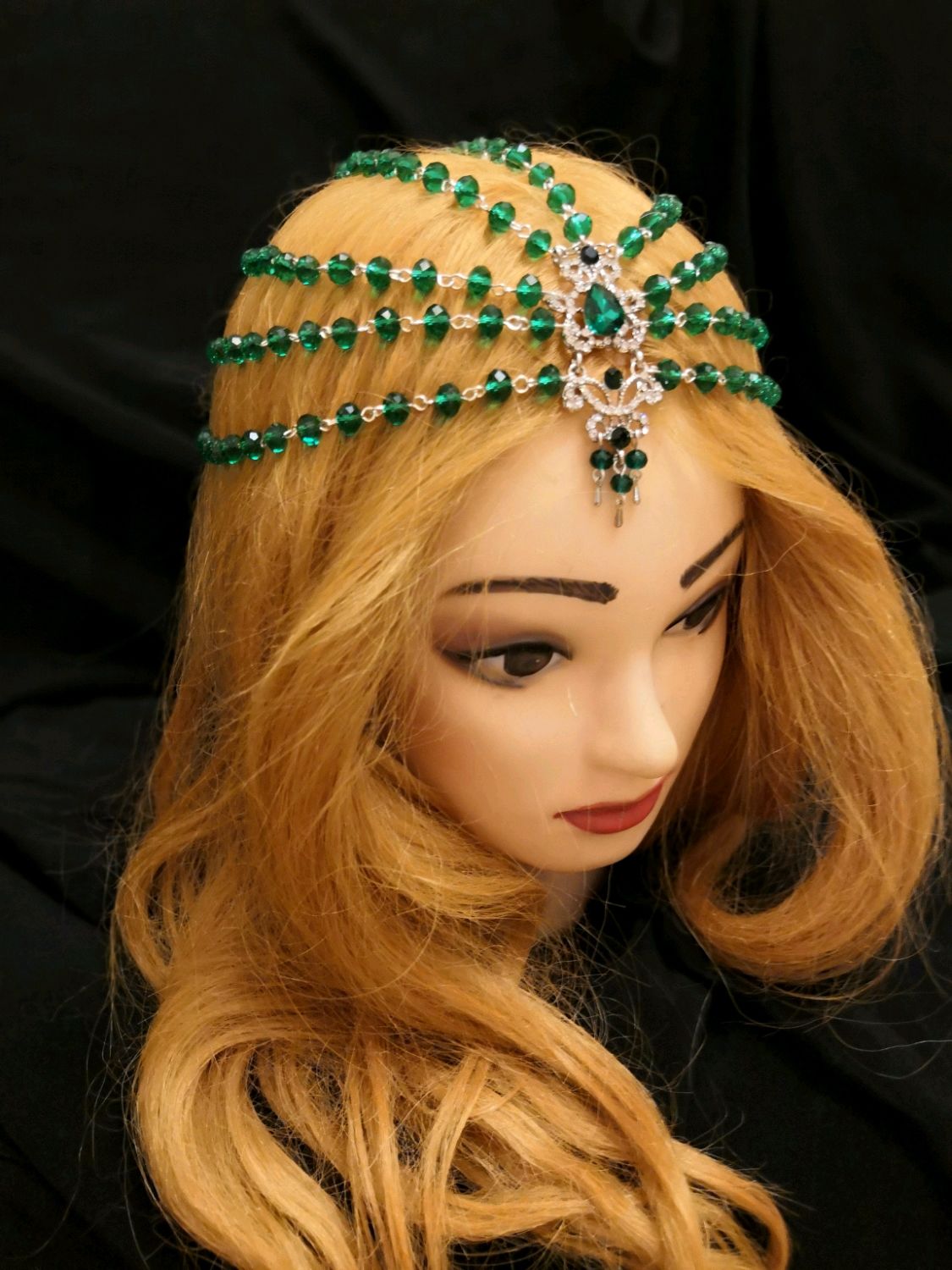 Тика, украшение свадебное, диадема ожерелье на голову, тиара