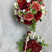 Букет цветов из мыльных роз на 8 Марта