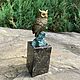 Сова из бронзы на камне. Статуэтки. ARTs & CRAFTs. Интернет-магазин Ярмарка Мастеров.  Фото №2