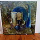 Order 'Still life in blue glass ' oil 50/50. Anji's favourite pictures (anzhela-a). Livemaster. . Pictures Фото №3