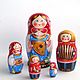 Matreshka 5 places 'Marusya with balalaika', Dolls1, Vyazniki,  Фото №1