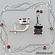 Earrings 'Easy style in silver - baguette' with natural garnets. Earrings. MaksimJewelryStudio. My Livemaster. Фото №4