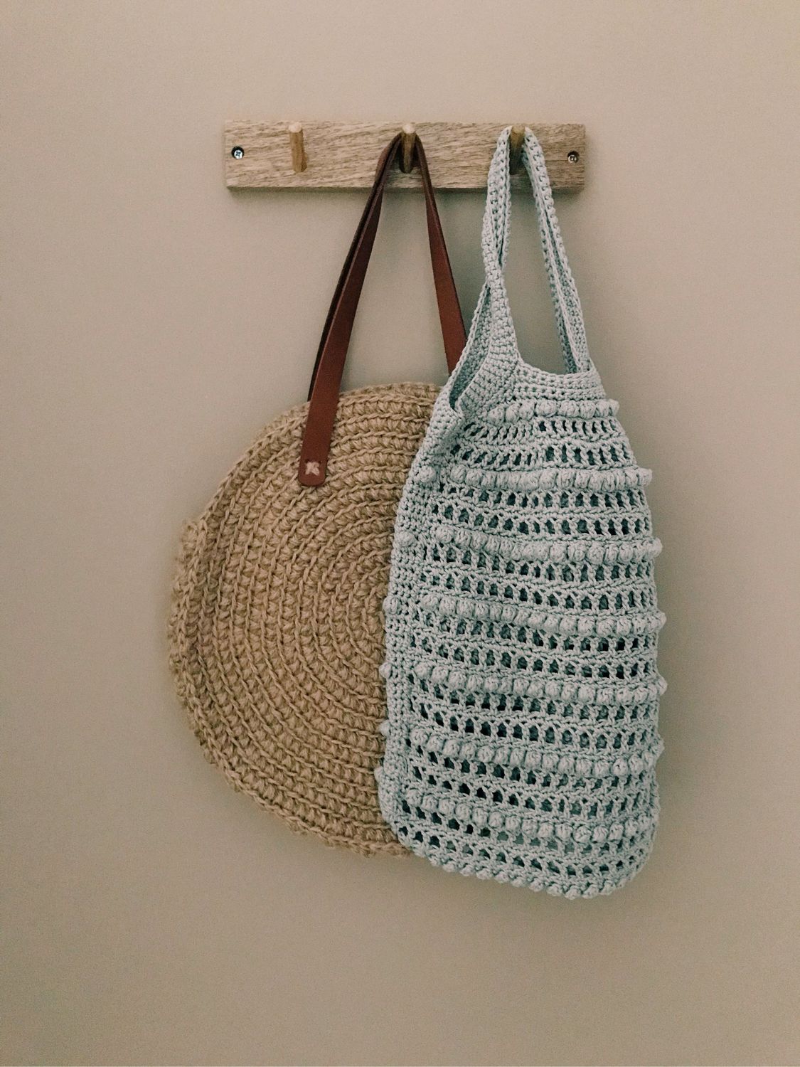 Пляжные сумки из джута