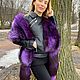 Silver fox fur stole "Violet heart". Wraps. Tatiana Gogoshidze Tf_fur_workshop. Online shopping on My Livemaster.  Фото №2