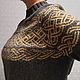 Свитер вязаный из твида с орнаментом. Свитеры. Ольга (olga-knitted-clothes). Ярмарка Мастеров.  Фото №5