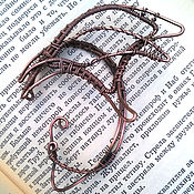 Украшения handmade. Livemaster - original item Earcuff for  left  ear "A wing", copper. Handmade.