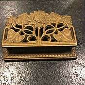 Винтаж handmade. Livemaster - original item Antique bronze vintage jewelry box, Art Nouveau, Holland. Handmade.