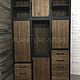 Шкаф в стиле лофт из массива ясеня. Шкафы. furniture store. Интернет-магазин Ярмарка Мастеров.  Фото №2
