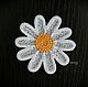 Embroidery applique patch White Daisy lace FSL lace free, Lace, Moscow,  Фото №1
