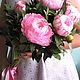 Пион розовый из фоамирана. Цветы. Живые цветы ручной работы. Интернет-магазин Ярмарка Мастеров.  Фото №2