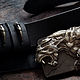 Ремень из натуральной кожи с пряжкой ручной работы Пантера, Ремни, Новосибирск,  Фото №1