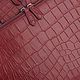 Bag-briefcase, unisex, crocodile leather, in Burgundy color. Brief case. SHOES&BAGS. My Livemaster. Фото №4