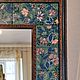 Зеркало на стену "Сказочные цветы" в раме в багете, Зеркала, Ставрополь,  Фото №1