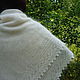 47 - the Orenburg downy shawl white crochet shawl,accessories. Shawls1. Nadegda , pukhovyy platok. My Livemaster. Фото №4