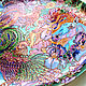 Order 'Blooming Garden' plate rooster and horse wall decor. Art by Tanya Shest. Livemaster. . Decorative plates Фото №3