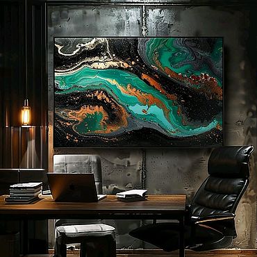 Картины и панно ручной работы. Ярмарка Мастеров - ручная работа Интерьерная картина  "Флюид". Handmade.
