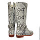 Order Boots Python COUNTRY. Exotic Workshop Python Fashion. Livemaster. . High Boots Фото №3