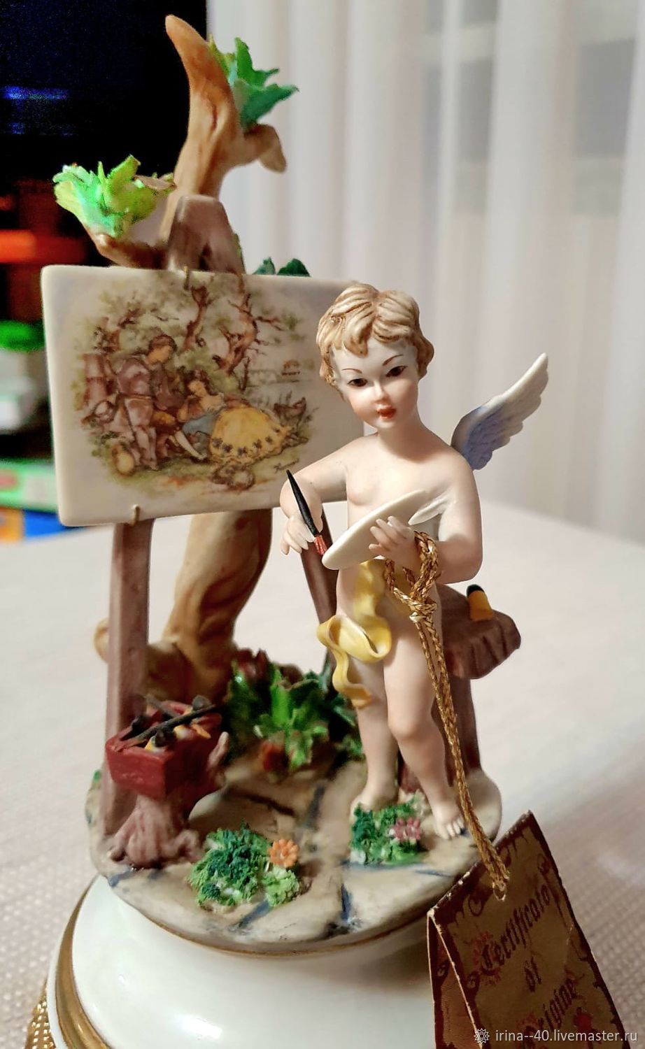 Винтаж: Статуэтка "Путти художник", Capodimonte, Италия, 1960 в ...