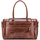 Order Leather travel bag 'Kimberly' (brown wax). Russian leather Guild. Livemaster. . Travel bag Фото №3