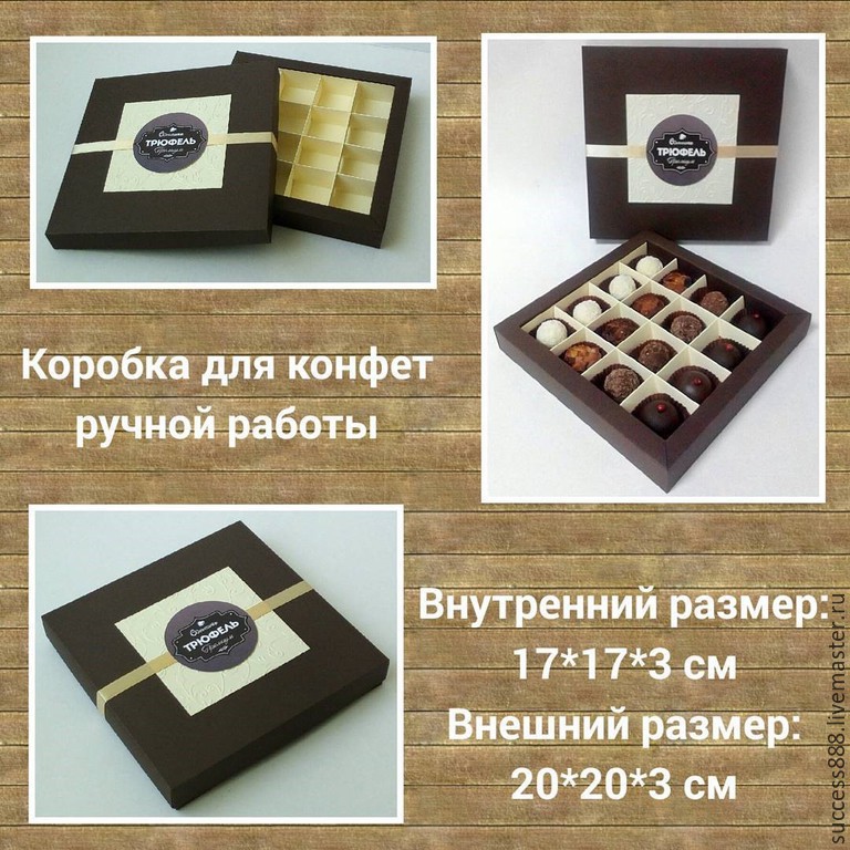 Упаковка для шоколадных конфет