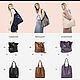 Авоська из кожи - сумка мешок пакет кожаная серая. Авоська. Bags by Katerina Klestova (kklestova). Ярмарка Мастеров.  Фото №6