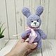 Order Bunny is a Knitted stuffed animal handmade Amigurumi Marshmallow. Amigurushka. Livemaster. . Amigurumi dolls and toys Фото №3
