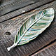stand for incense: The feather is green. Incense stand. alisbelldoll (alisbell). My Livemaster. Фото №5