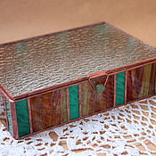 Для дома и интерьера handmade. Livemaster - original item stained glass jewelry box. Jewelry box. Handmade.