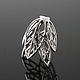 Заказать Шапочки для бусин "АЖУРНЫЕ БУТОНЫ" Matt White Gold plated. КРАСОТА СВОИМИ РУКАМИ  фурнитура. Ярмарка Мастеров. . Фурнитура Фото №3
