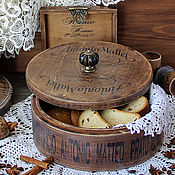 Посуда handmade. Livemaster - original item Round box box of sweets 