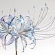 Hairpin stick for hair lycoris transparent blue Spider lily. Hairpin. PandaStudio (glossyfleur). Online shopping on My Livemaster.  Фото №2