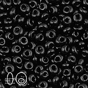Материалы для творчества handmade. Livemaster - original item 10gr 3mm Toho magatama 49 black Japanese TOHO beads opaque. Handmade.