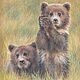 Картина "Медвежата", милые животные, Картины, Санкт-Петербург,  Фото №1