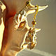 Order Earrings with tiger shell gilded Terebridae. AfricaForever. Livemaster. . Earrings Фото №3