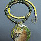 Pendant with lacquer miniature 'Fox'. Pendants. Olesy Losygina. Online shopping on My Livemaster.  Фото №2