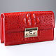 Women's cross-body bag made of genuine crocodile leather IMA0722R1, Clutches, Moscow,  Фото №1