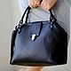 Bag L genuine leather black art. Four hundred eighty four. Valise. Anastasia Kaufman. Online shopping on My Livemaster.  Фото №2