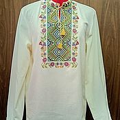 Мужская одежда handmade. Livemaster - original item Men`s embroidered shirt 