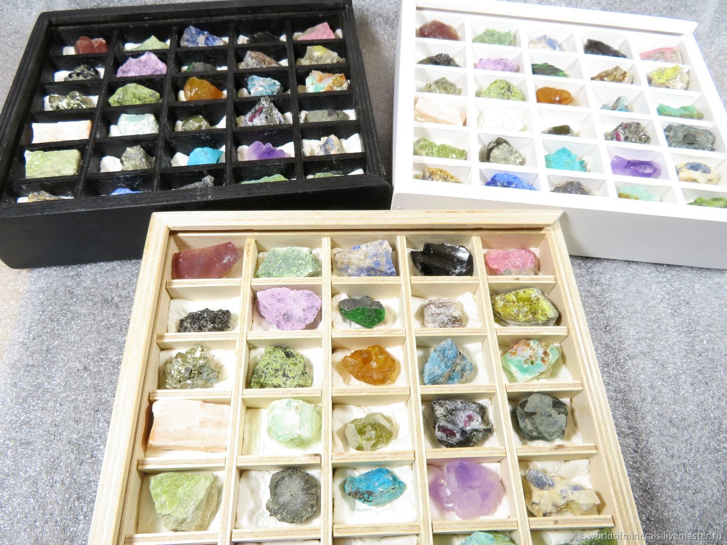 Набор геолога коллекция минералов